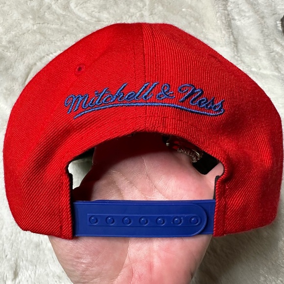 Mitchell & Ness LA Clippers Embroidered Snapback Wool Mix Baseball Hat Adult OS - Picture 6 of 12